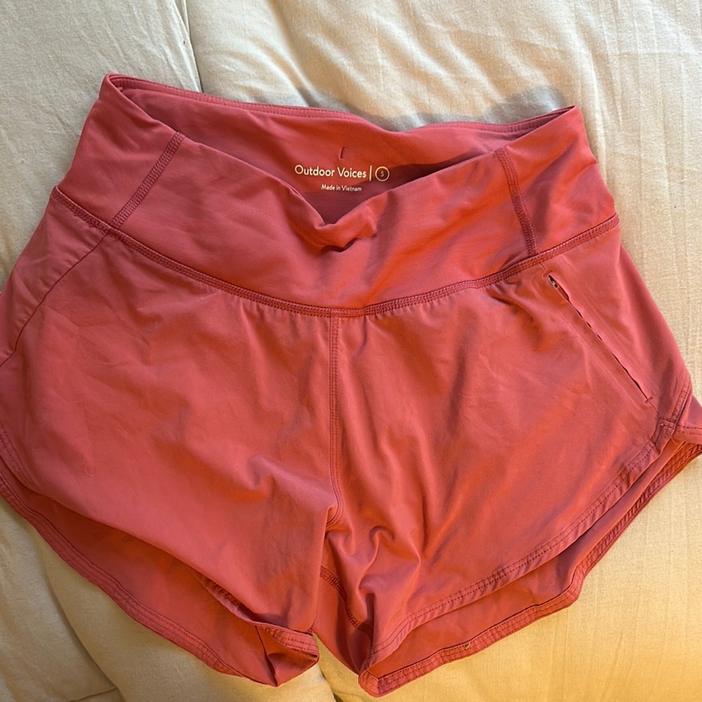 Outdoor Voices Women's Red Shorts